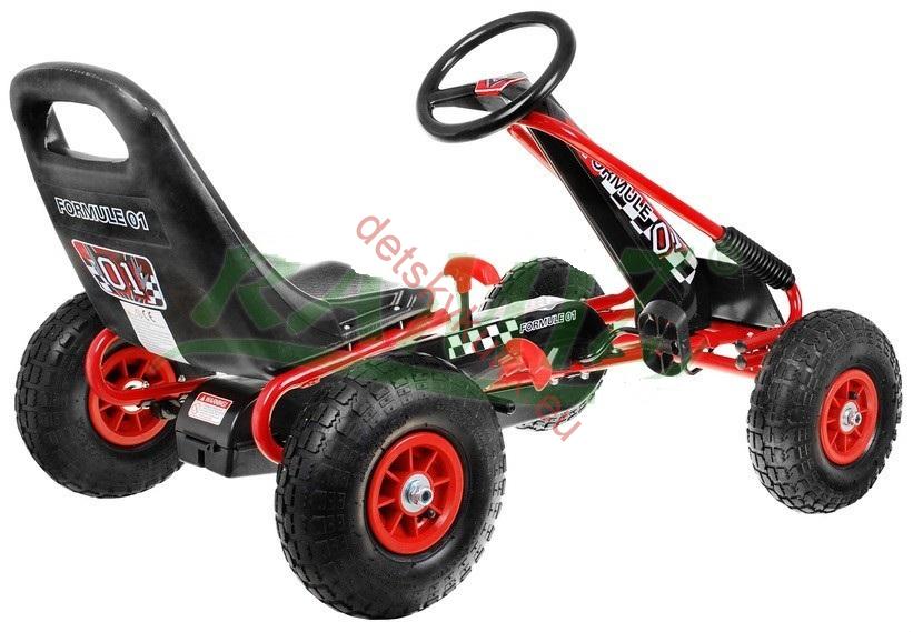 Kára na pedále-nafukovacie kolesá, zelená farba