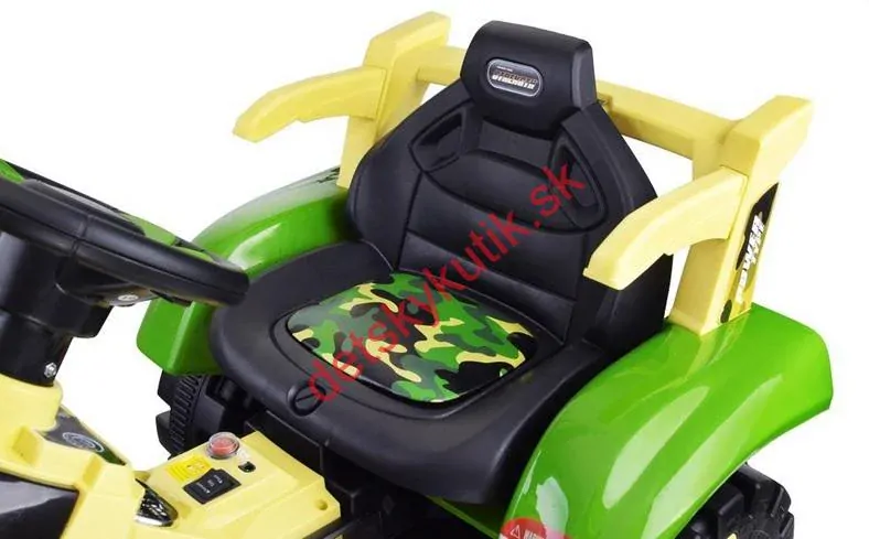 Elektrický traktor s vyklápacou vlečkou , svieti, hudba