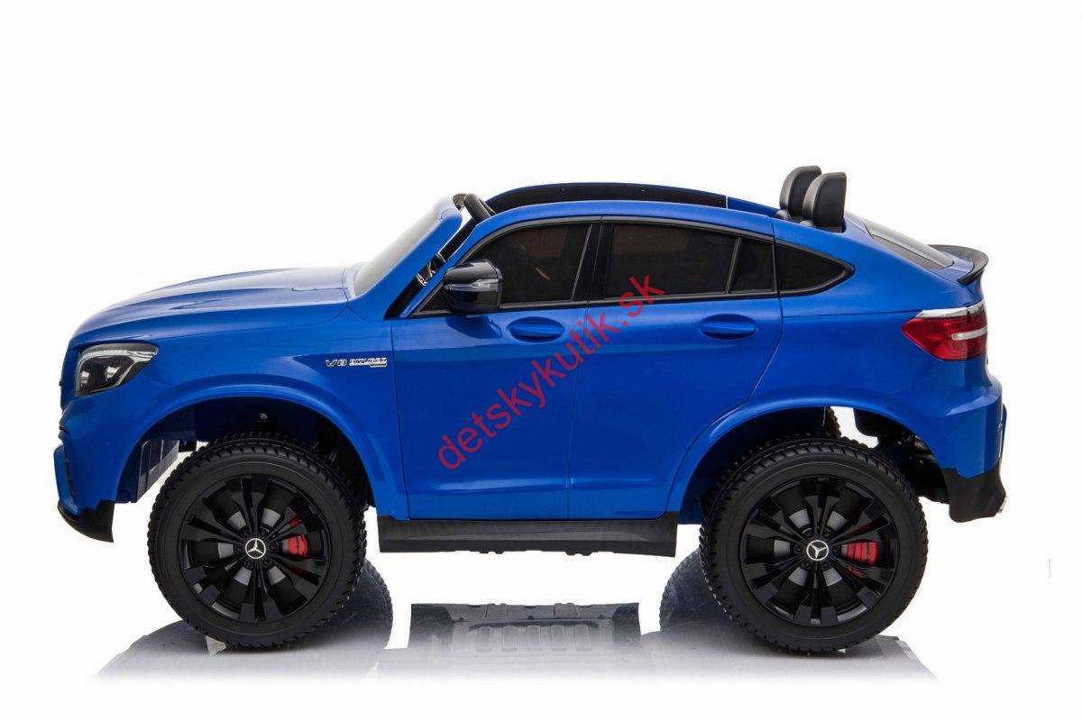 Elektrické autíčko pre deti Mercedes GLC 63S, MP3, modrá lakovaná farba