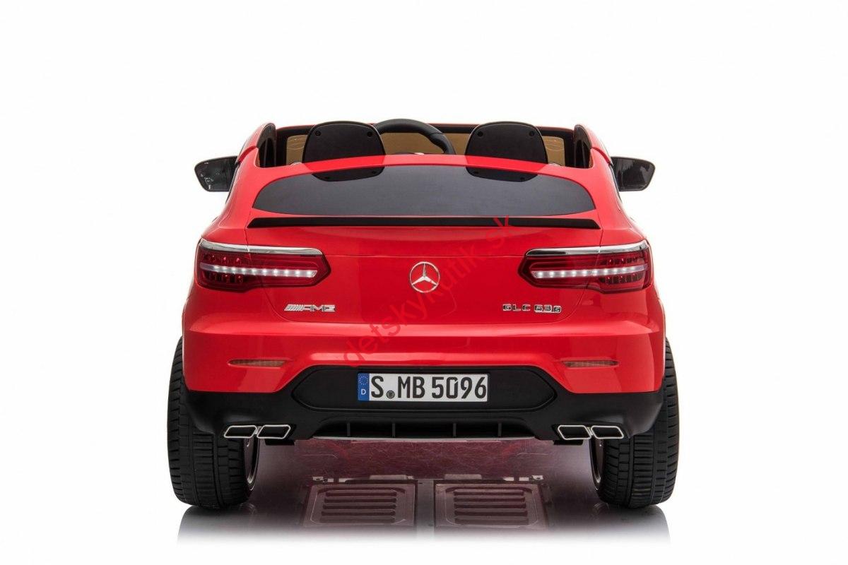 Elektrické autíčko pre deti Mercedes GLC 63S, MP3, červená lakovaná farba