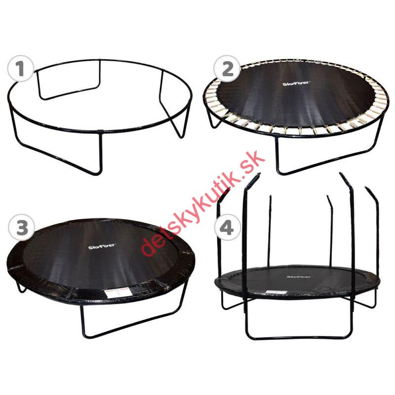 Sky Fleyer Trampolína s vnútornou sieťkou 244cm +rebrík