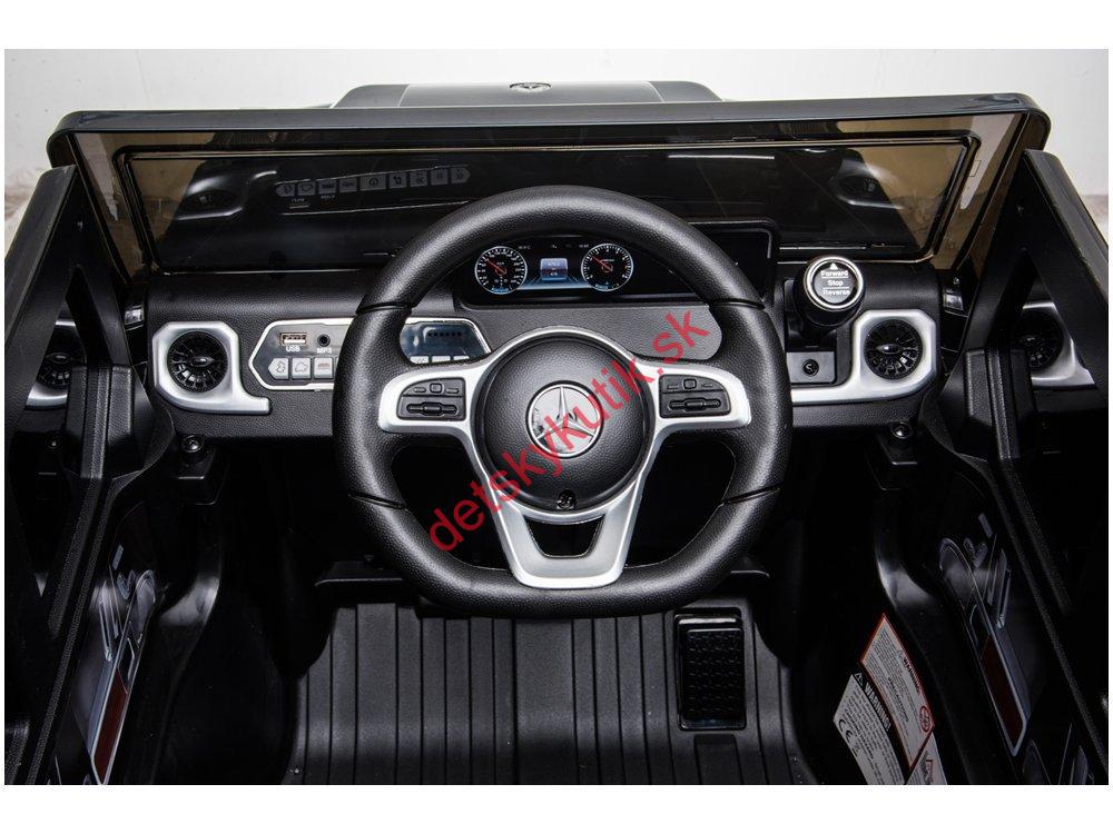 Elektrické autíčko Mercedes G500, biela farba 