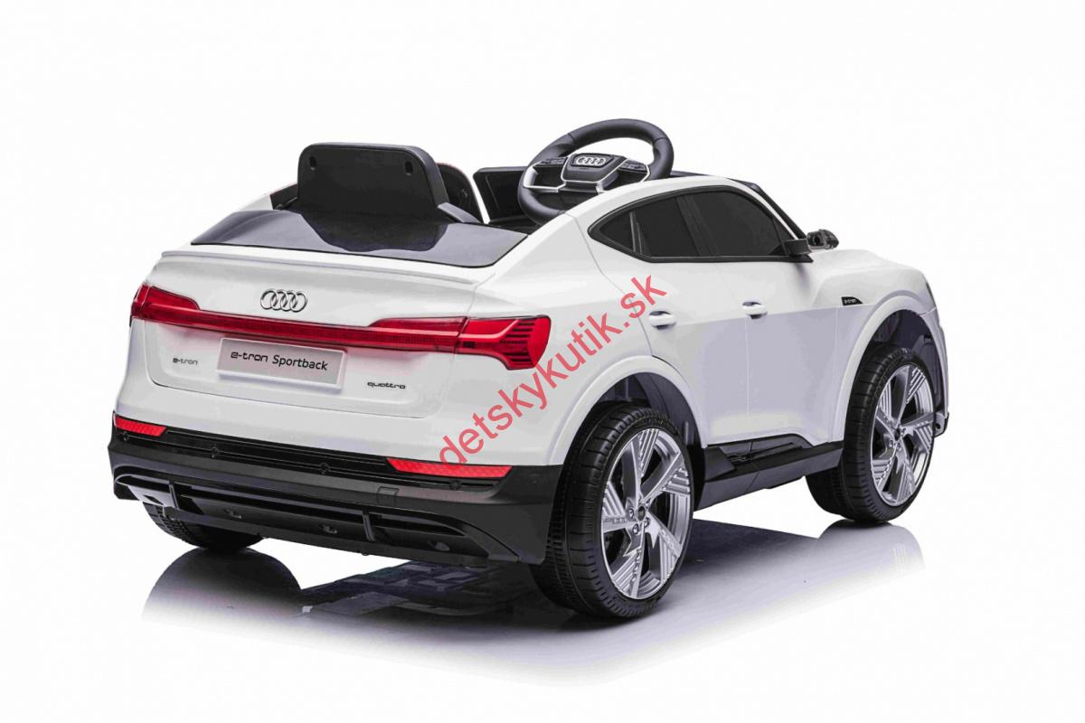 Elektrické autíčko Audi E-Tron GT , biela farba