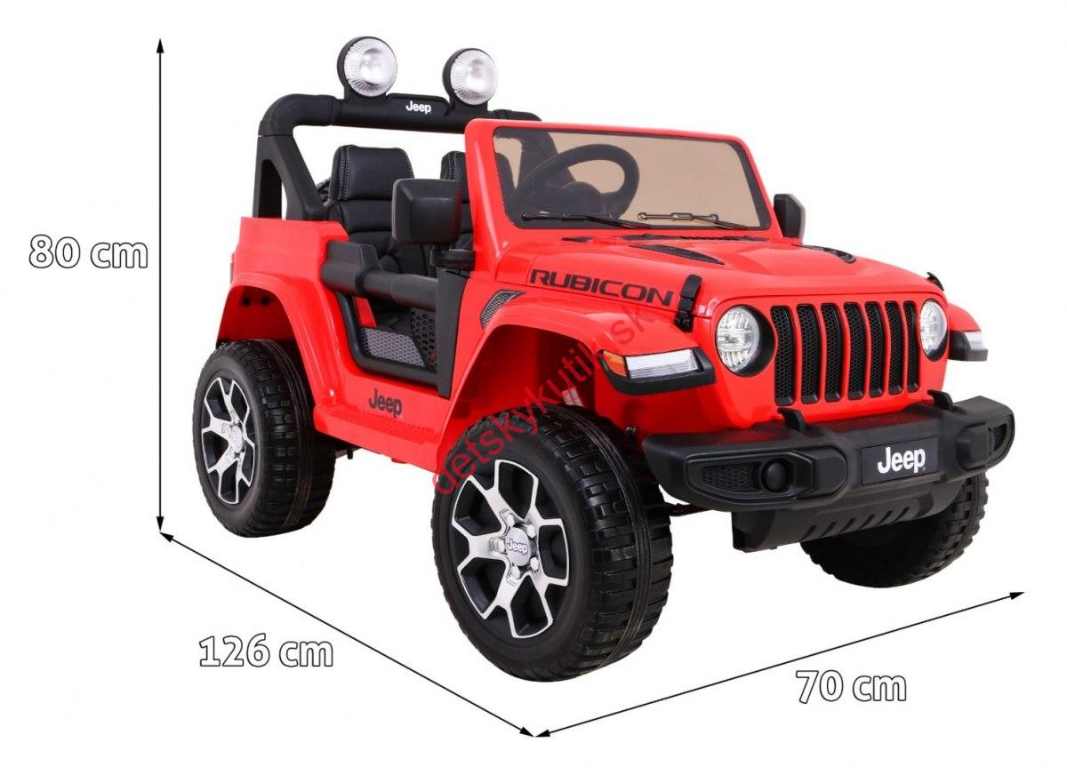 Elektrické autíčko Jeep Wrangler Rubicon 4x45W, ružová farba