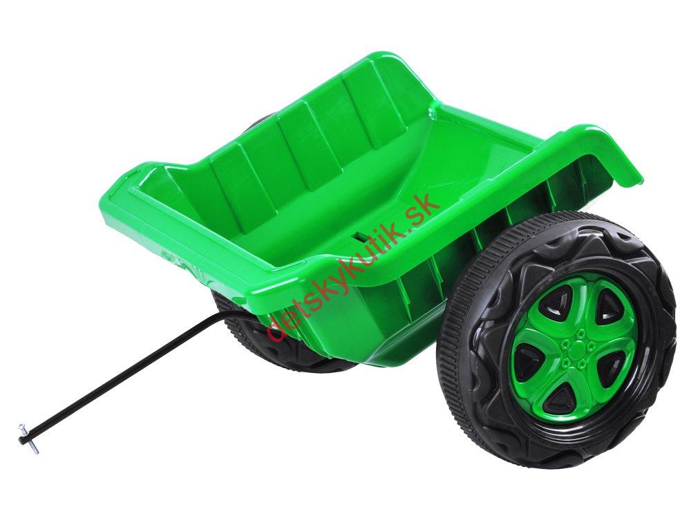 Elektrický traktor s vlečkou na diaľkové ovládanie, maják, USB, MP3, odpružený