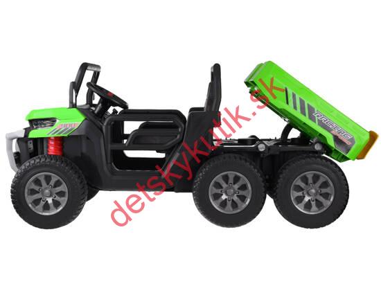 Auto Pick-Up Speed ​​900 pre deti + pohon 4x4 + pohyblivý nakladač + batožinový priestor + diaľkové ovládanie + lopata + audio LED