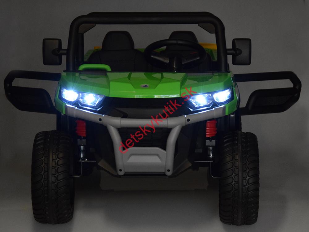 Auto Pick-Up Speed ​​900 pre deti + pohon 4x4 + pohyblivý nakladač + batožinový priestor + diaľkové ovládanie + lopata + audio LED