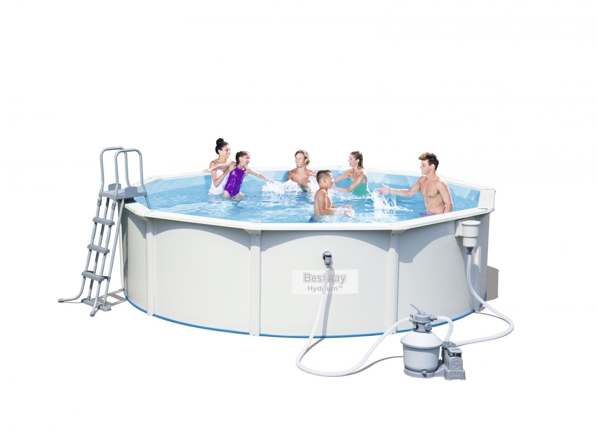 Bestway HYDRUM Rodinný panelový záhradný bazén 460 x 120 cm 