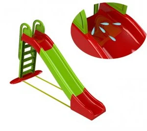 Šmýkačka DOLONI 243cm - veľká šmýkačka s možnosťou napojenia na vodu - červeno/zelená farba