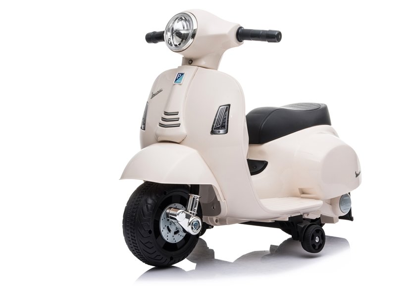 Elektrická motorka-skúter Vespa GTS 300 mini, biela farba