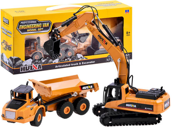 Sada modelov kovových rýpadiel + sklápačov 