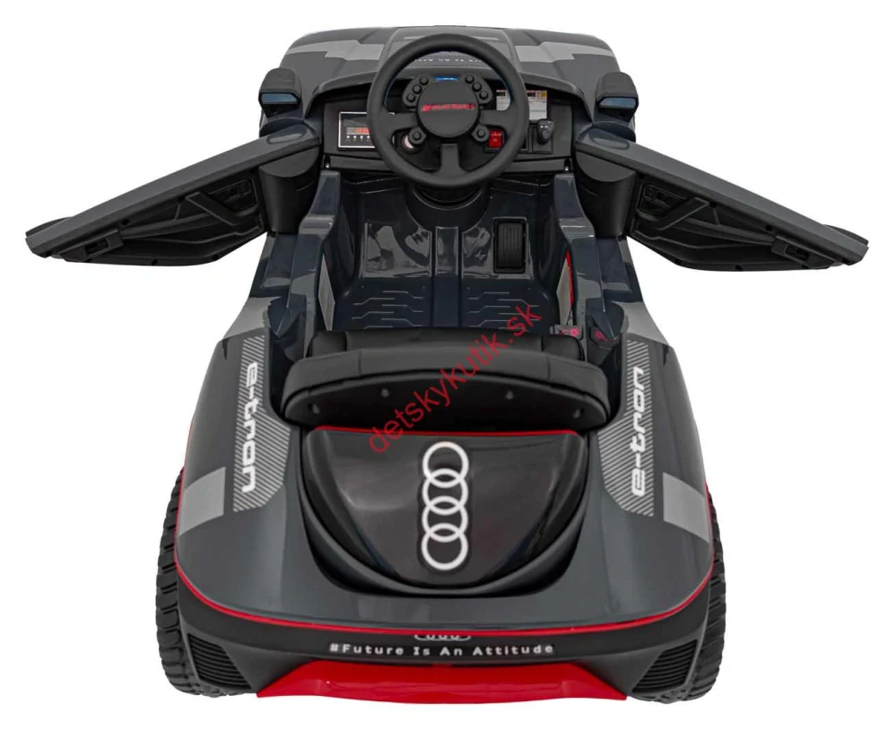 Elektrické autíčko AUDI RSQ E-TRON, sivá farba