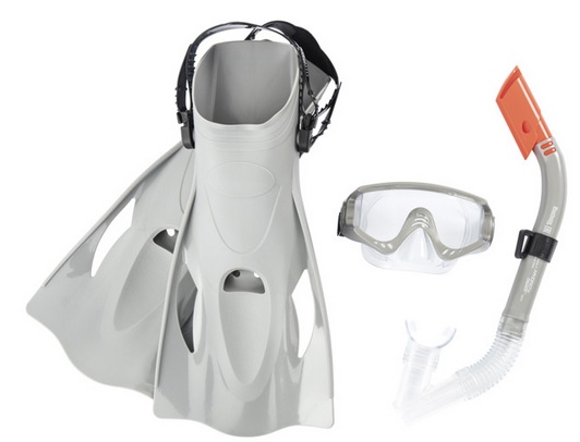 Bestway plutvy na potápanie + šnorchel+ okuliare 