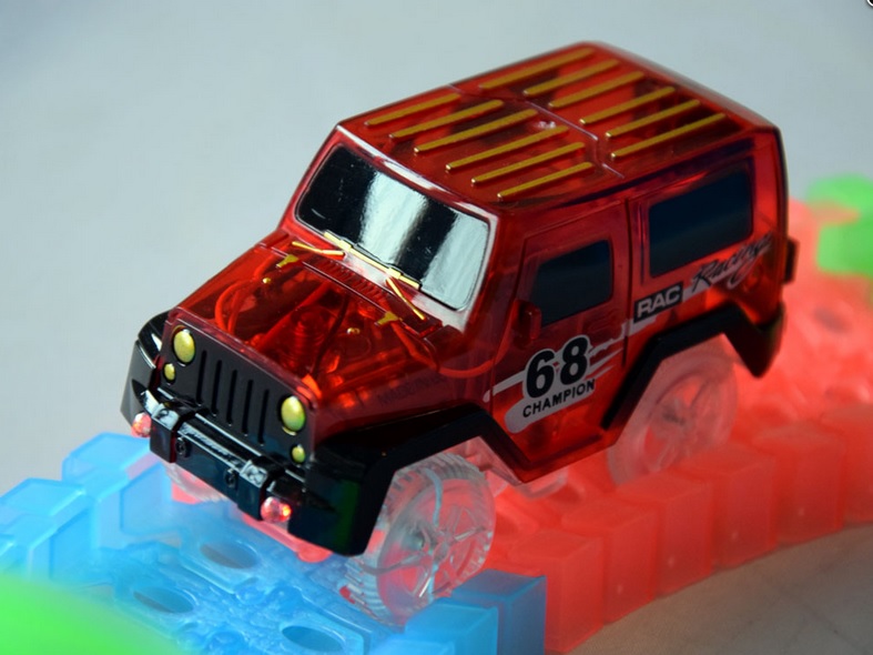 Svietiaca FLUOR autodráha260cm  s autíčkom 