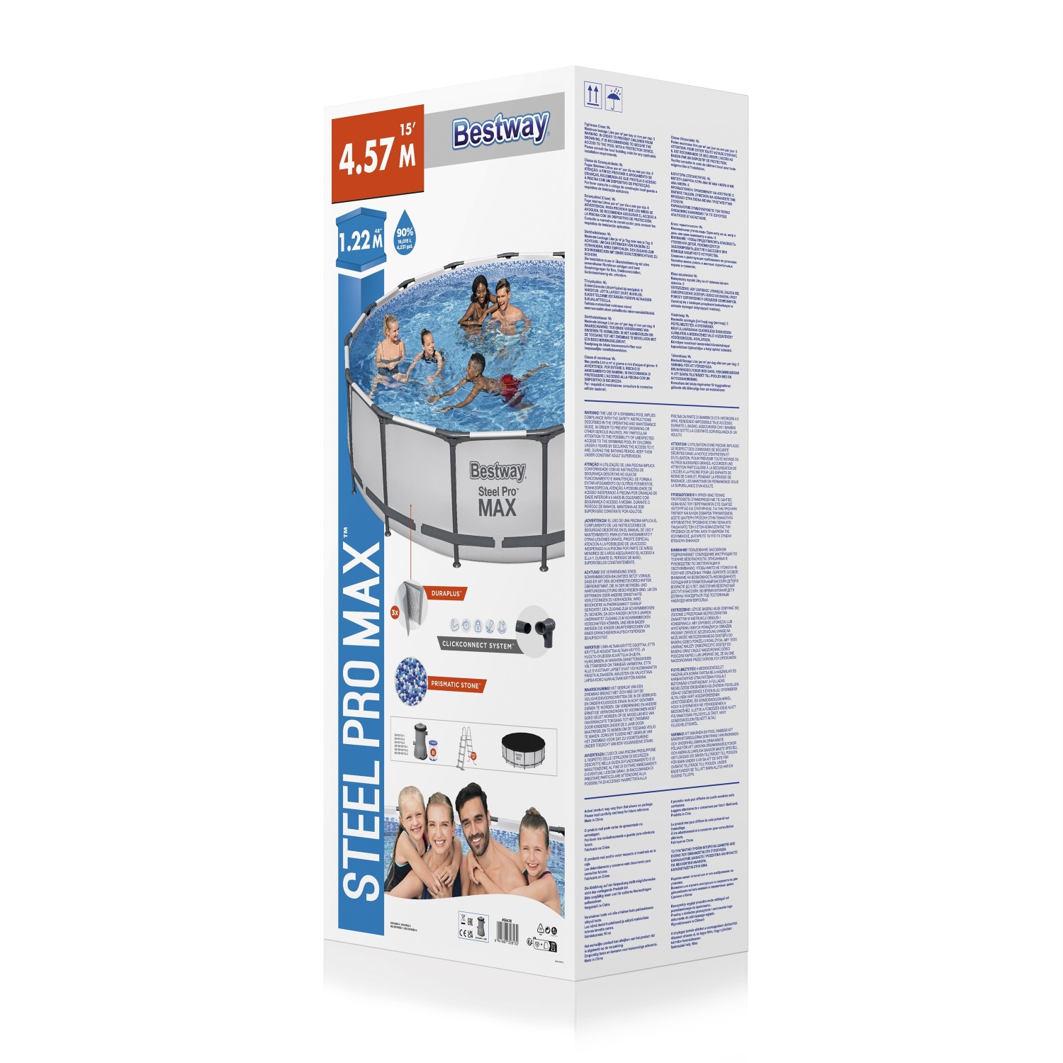 Bestway SteelPro Nadzemný záhradný bazén 457x122cm 