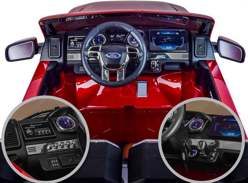 Elektrické autíčko FORD RANGER, 4x45W, MP3, FaceLifting, sivá lakovaná farba