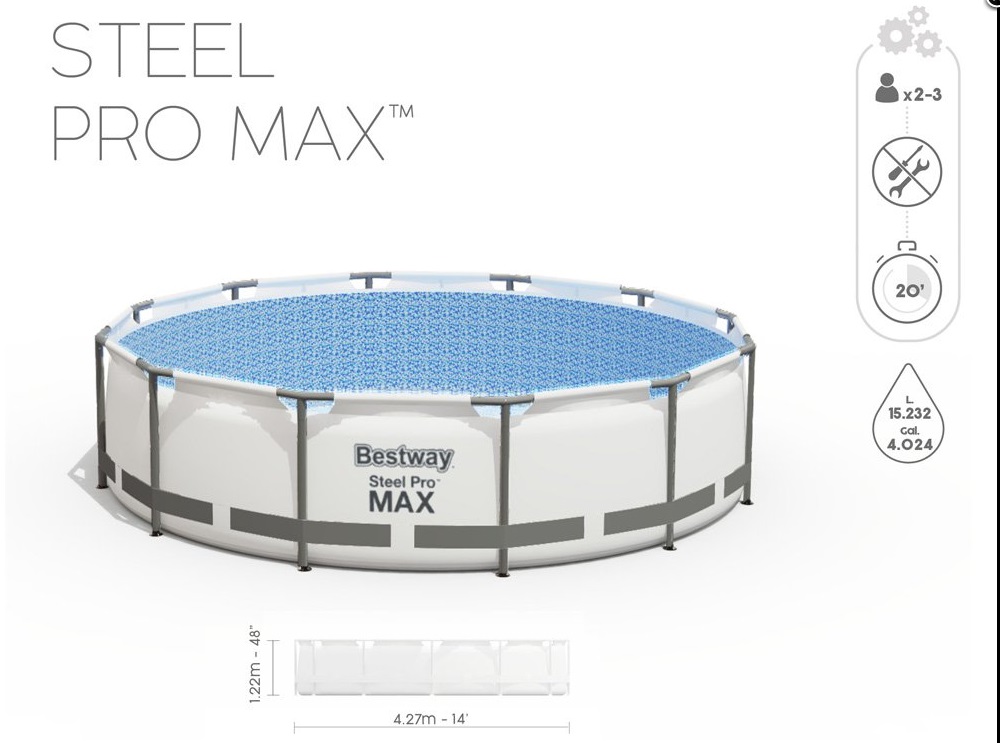 Bestway Power Steel Nadzemný bazén 427 x 122 cm 10v1
