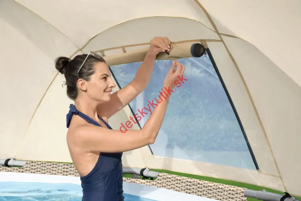 Bestway bazén záhradný so strieškou Power Steel 396x107 cm 5614V