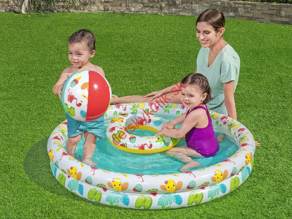 Detský nafukovací bazén 3v1 Bestway 51124 – 122 cm