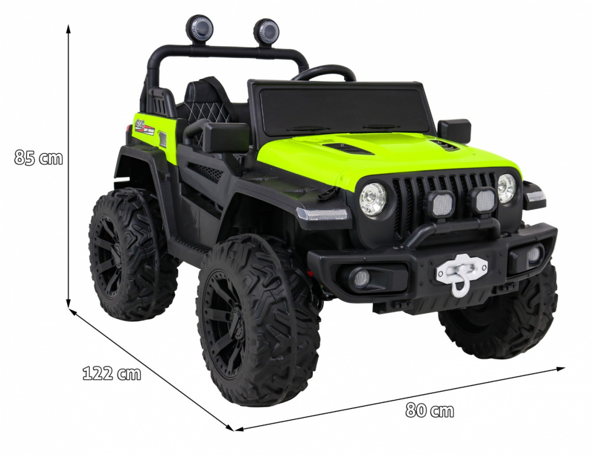 Elektrické autíčko Master Of Terain, motor 4x35W, modrá farba