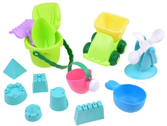 Sada do piesku-vedierko+formičky+autičko