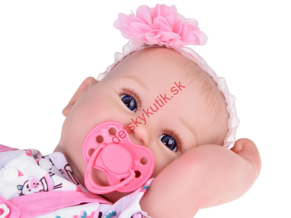 Rozkošná realistická bábika 50cm + fľaška + plienka