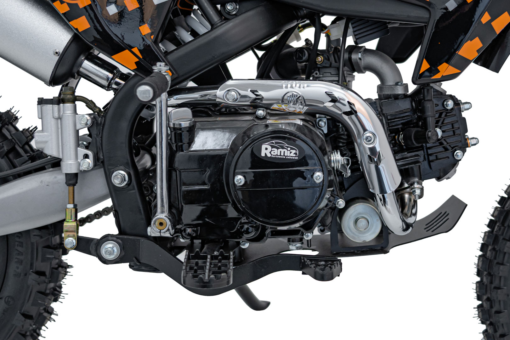 Benzínová motorka 110CC IMMORTAL, oranžová farba