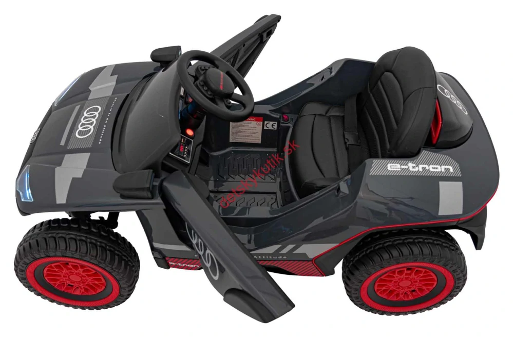 Elektrické autíčko AUDI RSQ E-TRON, sivá farba