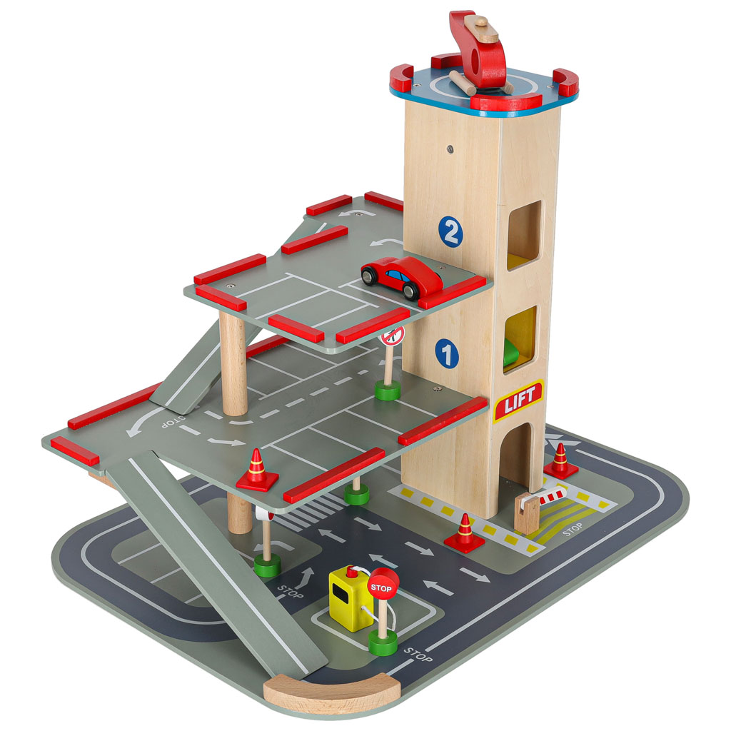 Drevená parkovacia garáž  BENINO dvojposchodová