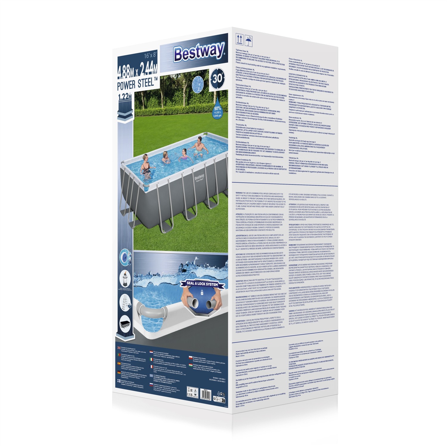 Bestway Power Steel nadzemný záhradný bazén 488x244x122cm 