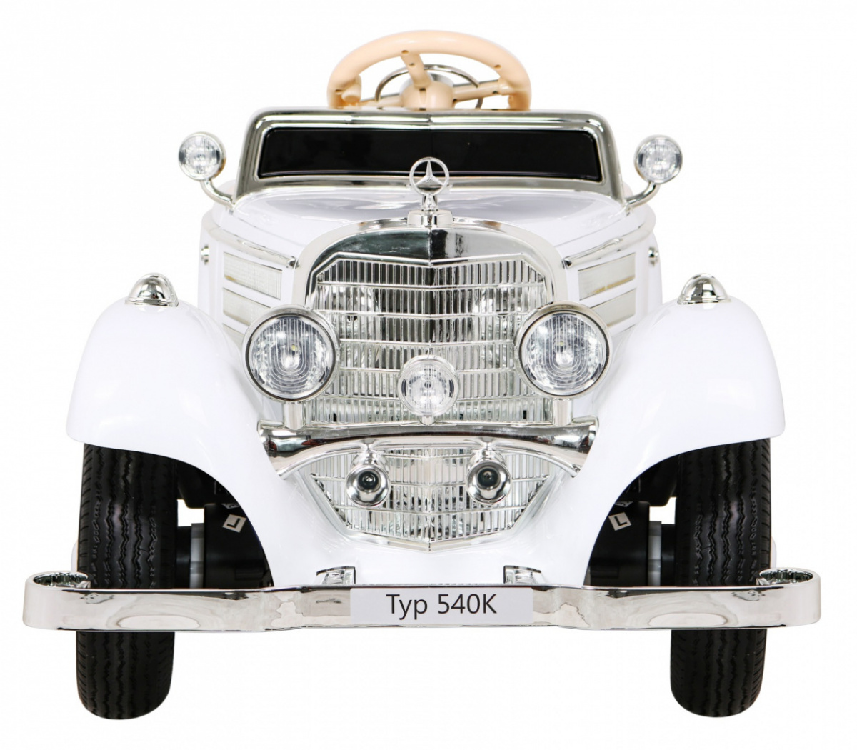 Elektrické autíčko Mercedes Typ 540A, 4x35W, zataženie 100kg, biela farba