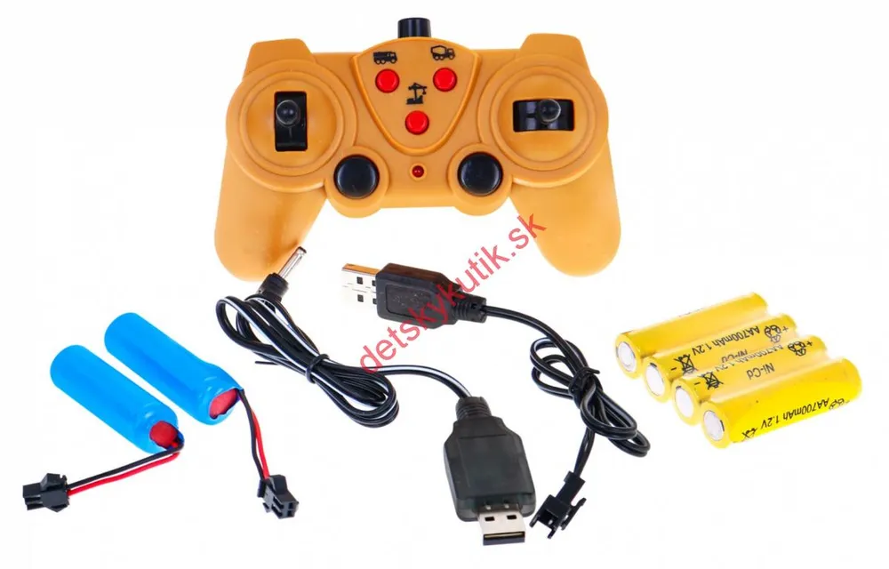 Sada autíčka na diaľkové ovládanie + žeriav na diaľkové ovládanie 
