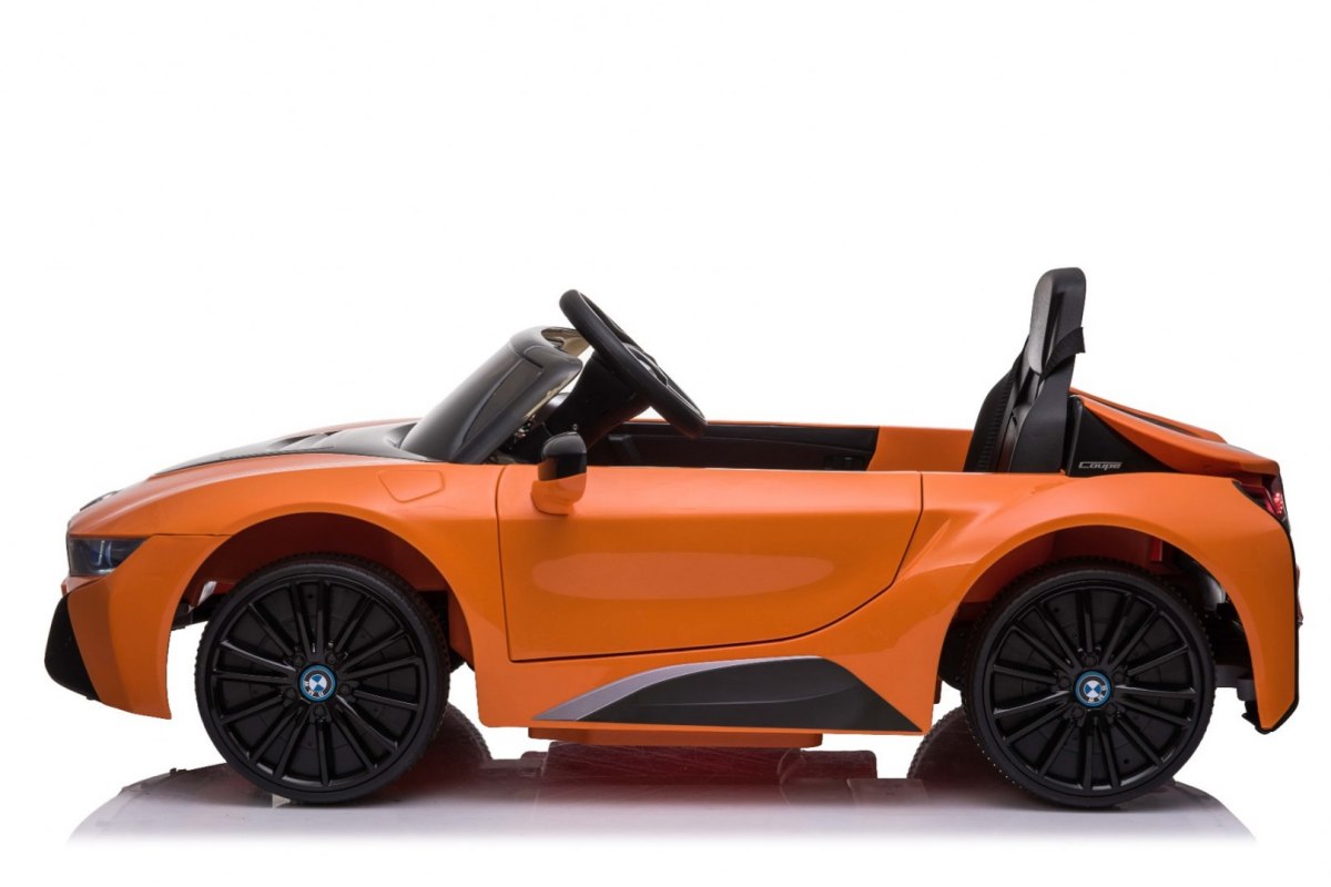 Elektrické autíčko BMW I8 LIFT, oranžová farba