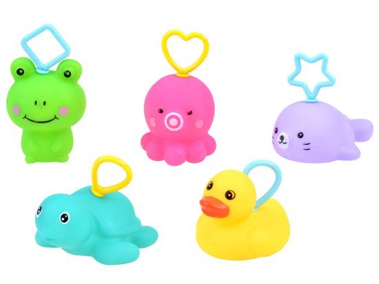 Gumové zvieratká do kúpeľa 