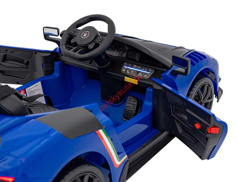 Elektrické autíčko Maserati MC20 GT2, 4x4,  modrá farba