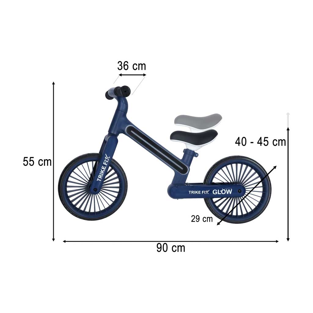 Detské LED odrážadlo Trike Fix Glow – modré