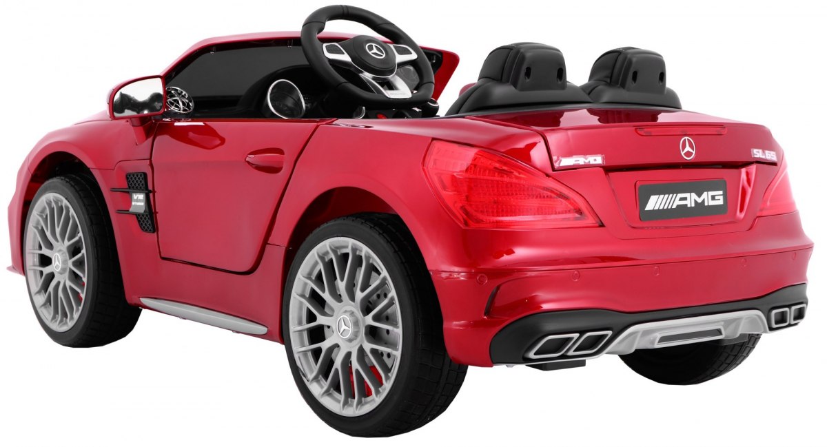Elektrické autíčko Mercedes SL65 AMG, červená lakovaná  farba