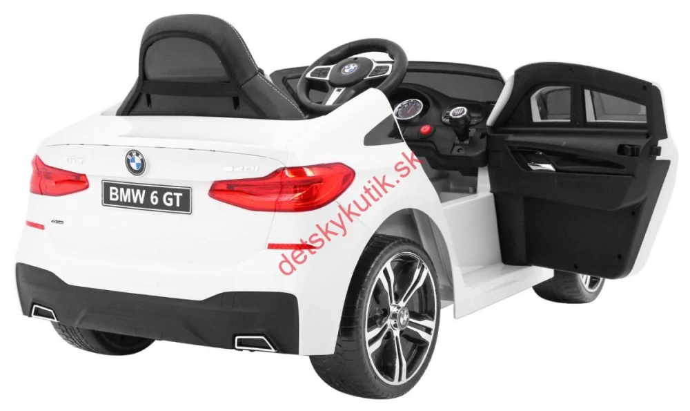 Elektrické autíčko BMW 6 GT, biela farba