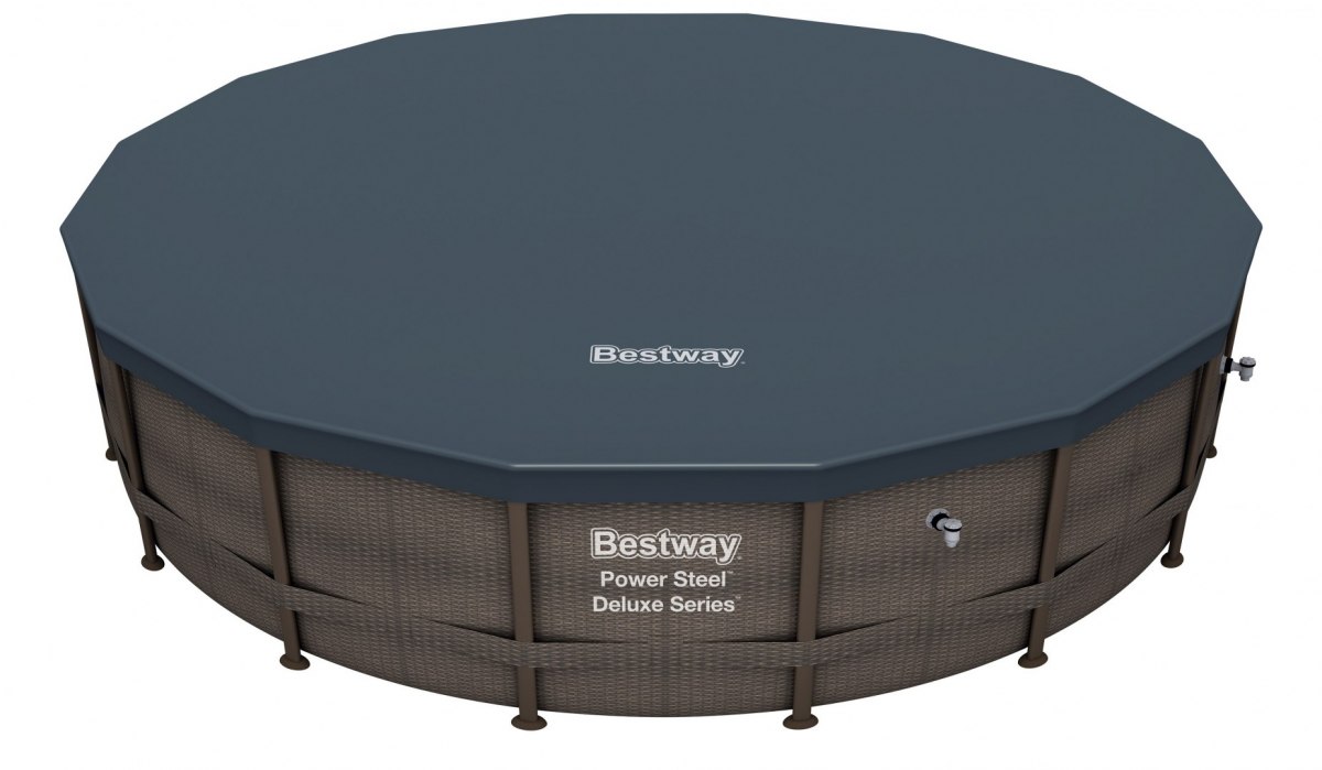 Bestway Power Steel Deluxe Rattan Series nadzemný záhradný bazén 488x122cm 