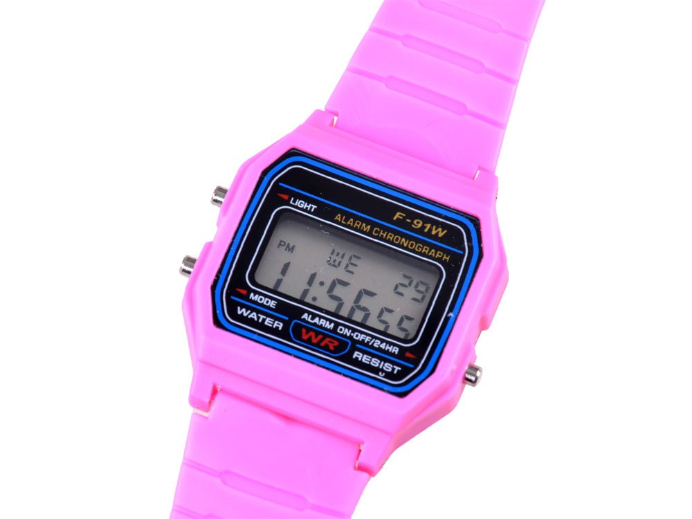 Gumenné hodinky na batérie pre deti