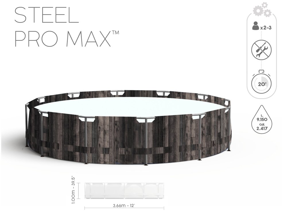 Bestway SteelPro MAX nadzemný bazén s konštrukciou 366 x 100cm 8v1 5614X