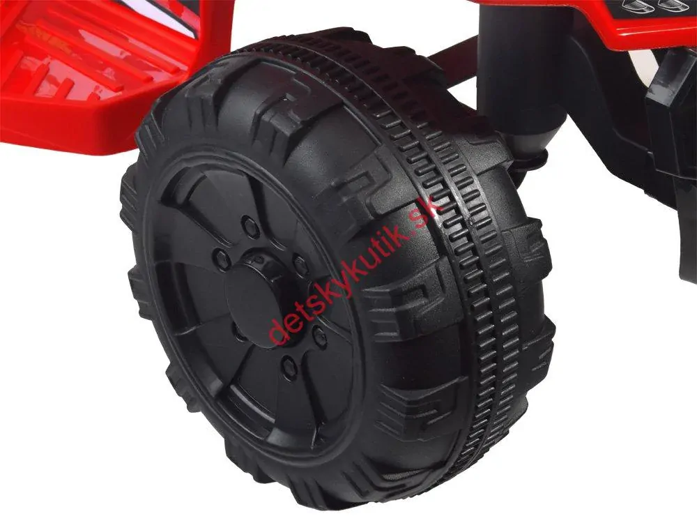 Detská elektrická štvorkolka, svetlá, MP3, čierna