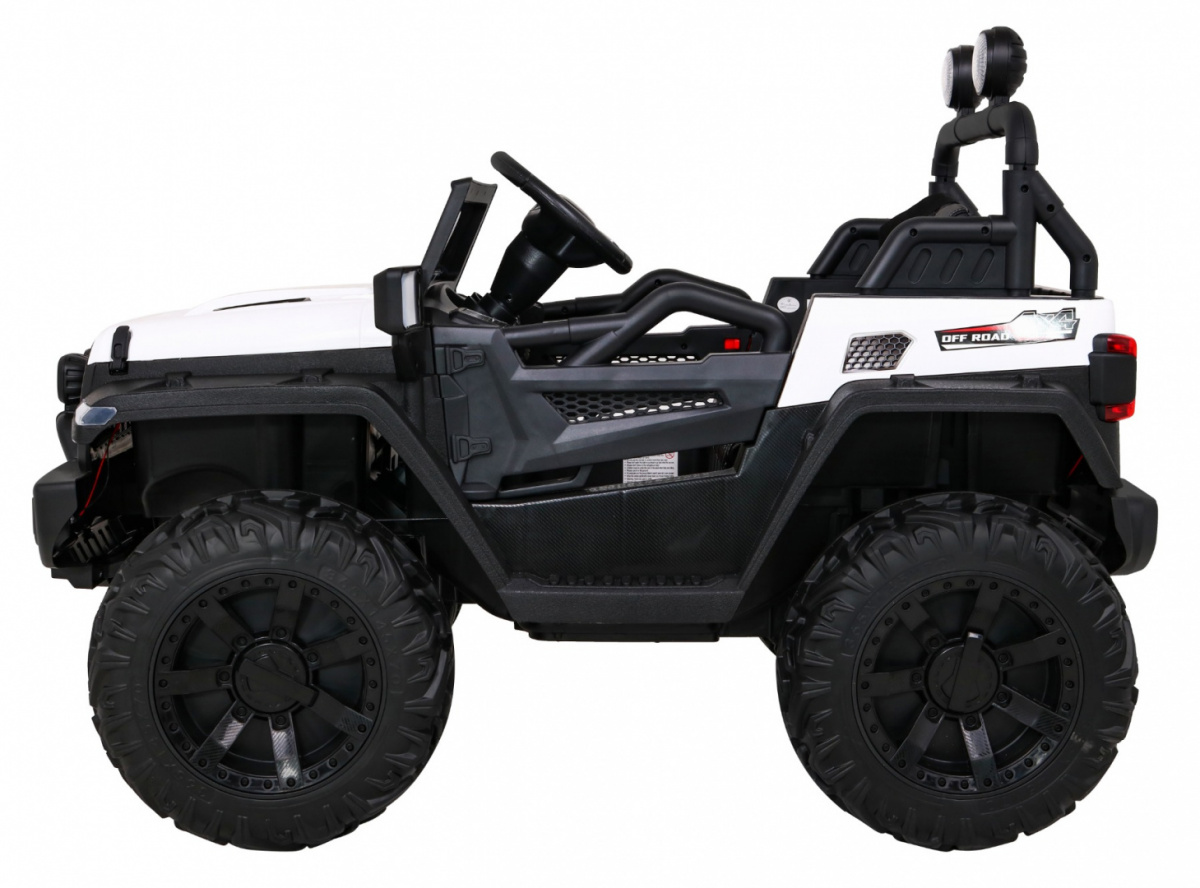 Elektrické autíčko Master Of Terain, motor 4x35W, biela farba