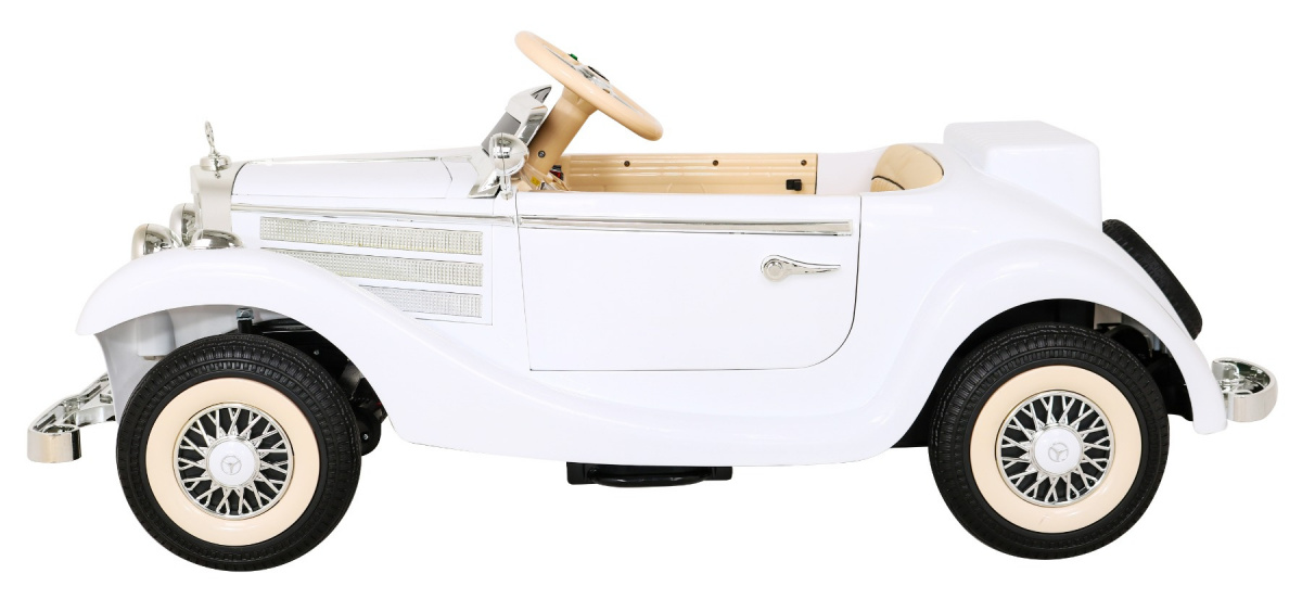 Elektrické autíčko Mercedes Typ 540A, 4x35W, zataženie 100kg, biela farba