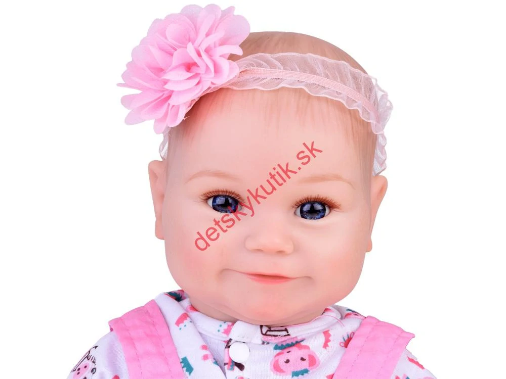 Rozkošná realistická bábika 50cm + fľaška + plienka