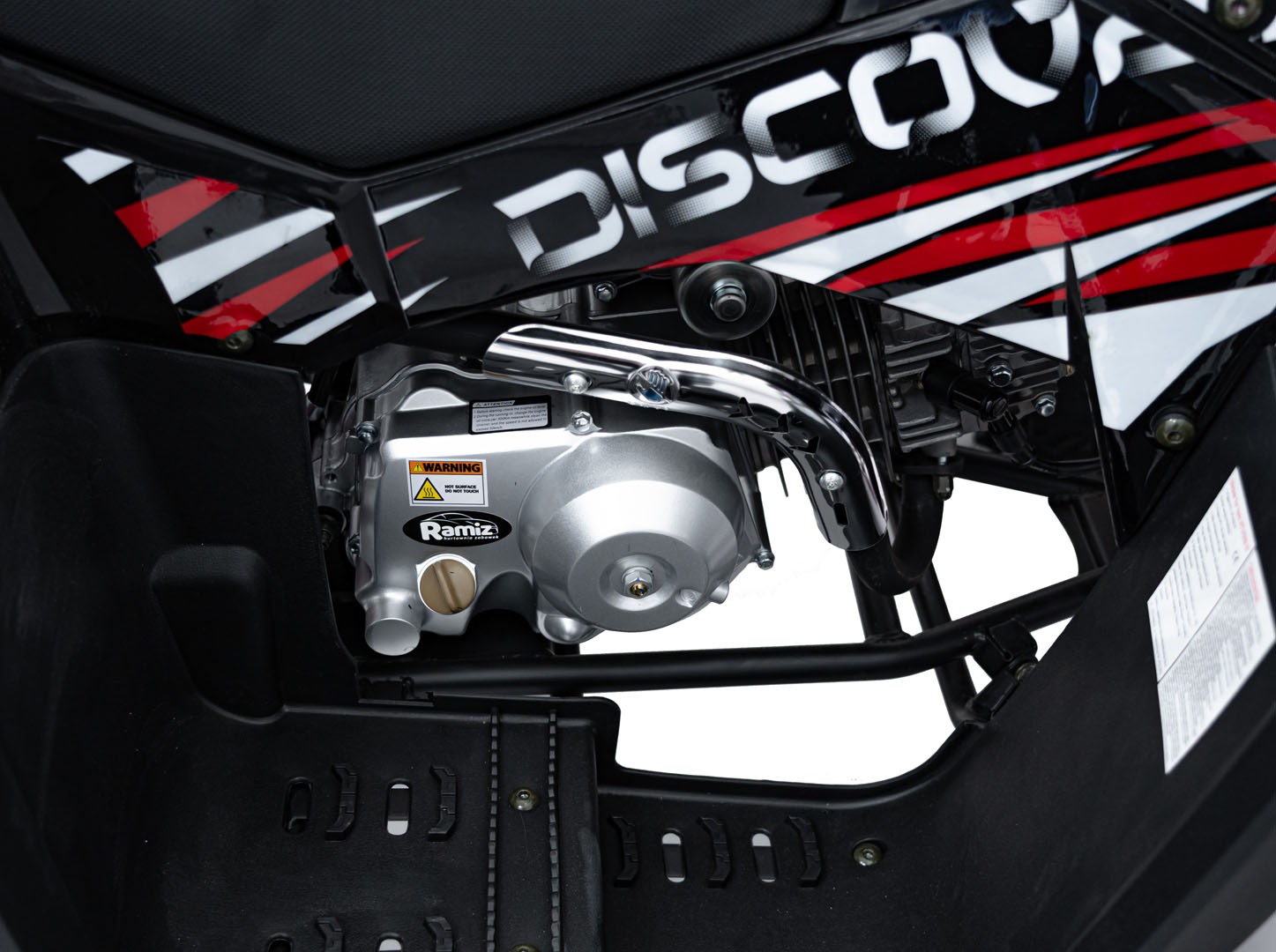 Benzínová štvorkolka DISCOVERER 125CC, červená farba 