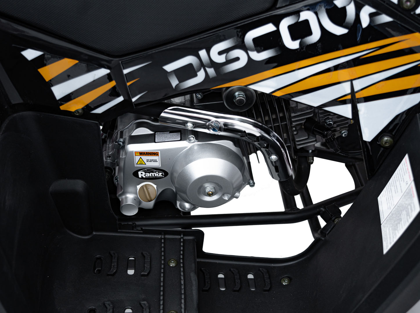 Benzínová štvorkolka DISCOVERER 125CC, oranžová farba 