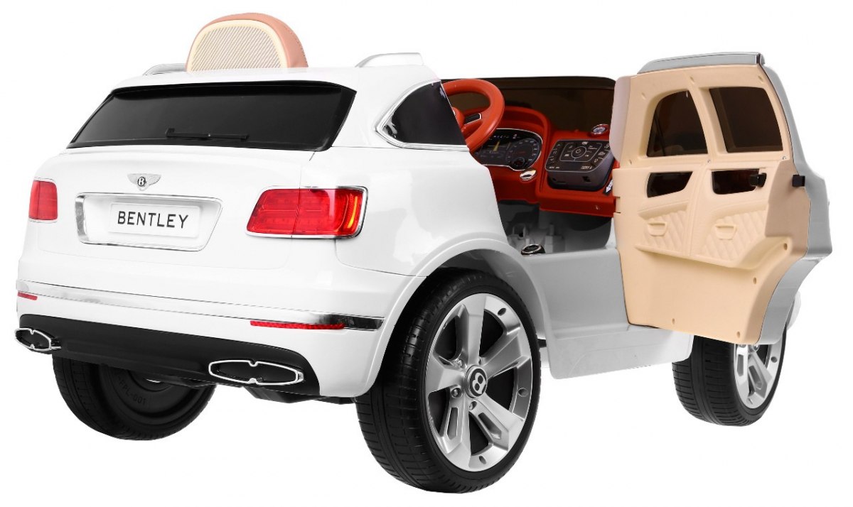 Elektrické autíčko BENTLEY BENTAYGA, biela farba