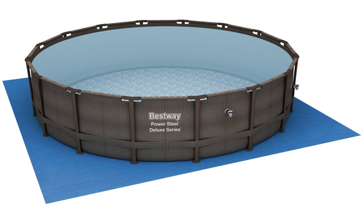 Bestway Power Steel Deluxe Rattan Series nadzemný záhradný bazén 488x122cm 