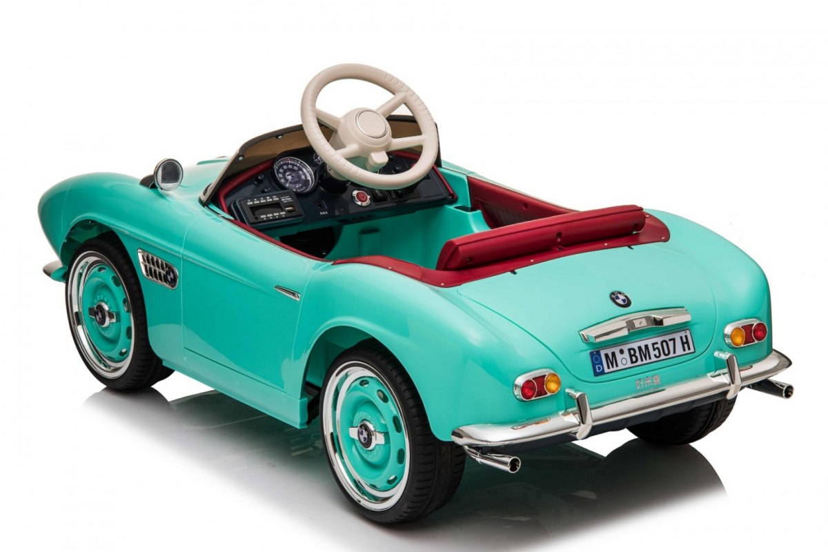 Elektrické autíčko BMW 507 Retro, zelená farba